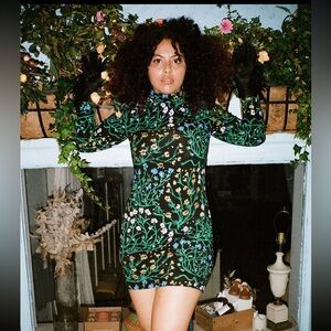 Thief & Bandit Uprooted Emerald Bandit Dress in Large